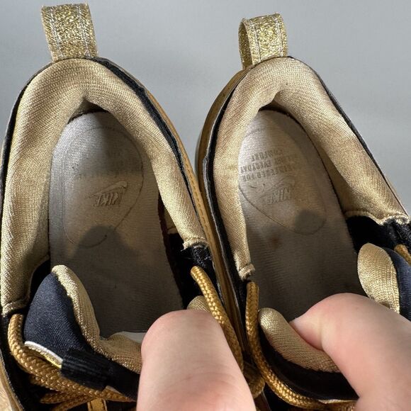 Nike‎ Womens Air Max 97 AQ4137-700 Gold Running Shoes Sneakers Size 7.5 - Picture 7 of 8